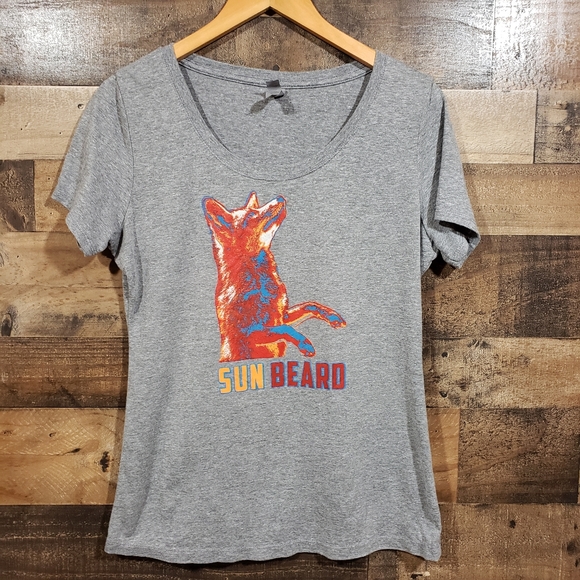 Next level "sun beard" fox graphic t-shirt - Picture 9 of 9